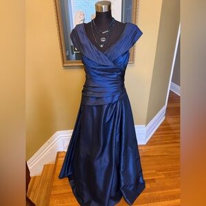 David's Bridal Midnight Blue Prom Dress
